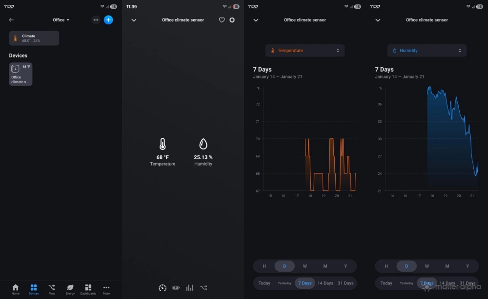 Screenshot of the ikea timmerflotte in the homey android app