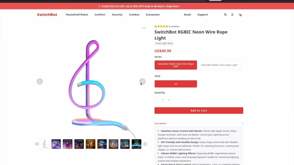 Skus nanoleaf neon wire