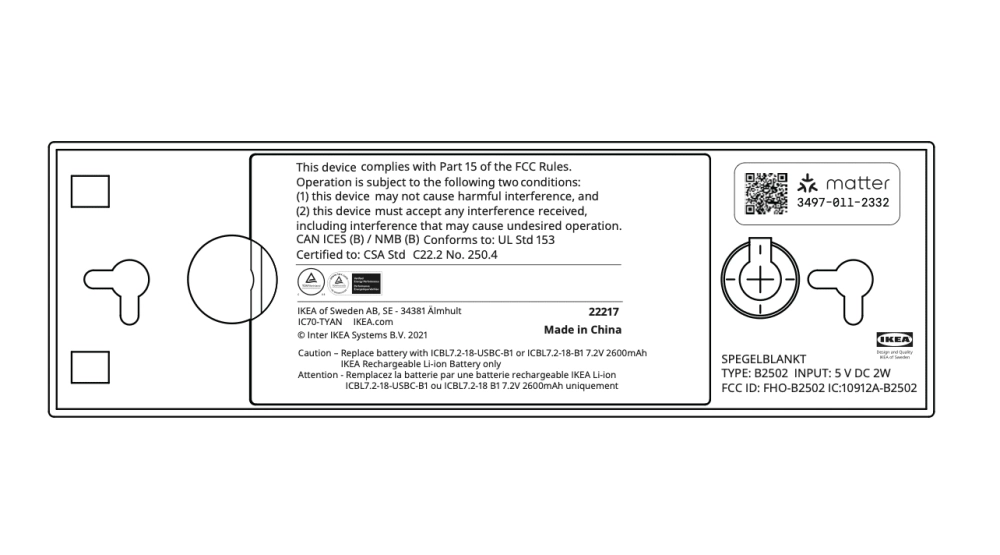 Spegelblankt label Spegelblankt label