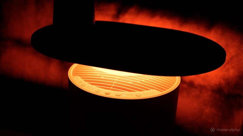 Switchbot air purifier table review led lighting