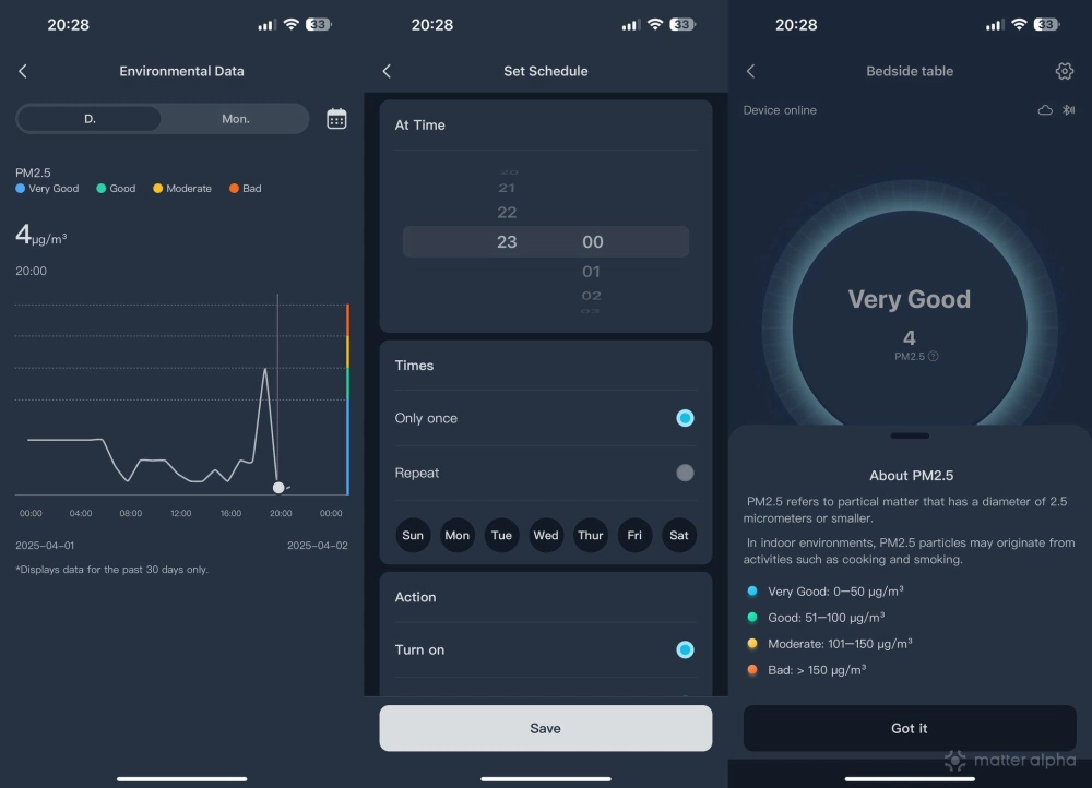 Switchbot app for air purifier table