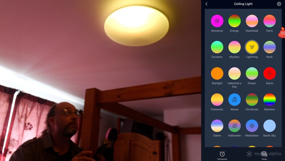 Switchbot ceiling light lightning effect Switchbot ceiling light lightning effect