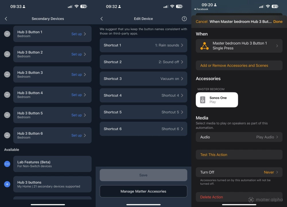Switchbot hub matter virtual buttons