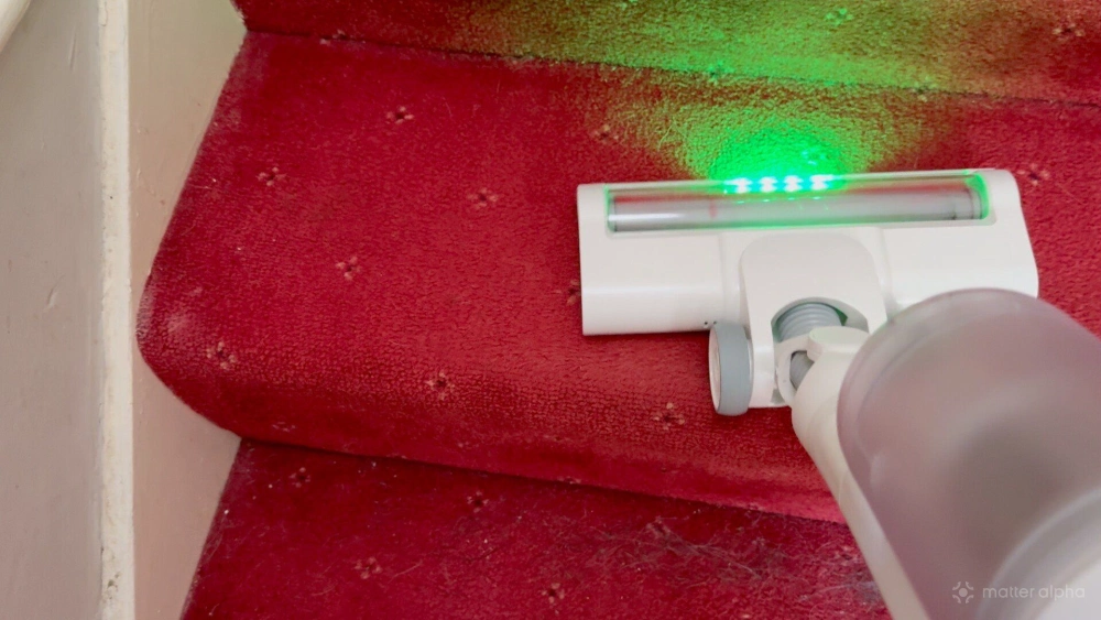 Switchbot k10 plus pro combo review green led on stick vac head Switchbot k10 plus pro combo review green led on stick vac head