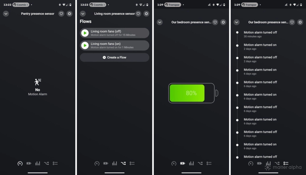 SwitchBot presence sensor in the Homey Android app. SwitchBot presence sensor in the Homey Android app.