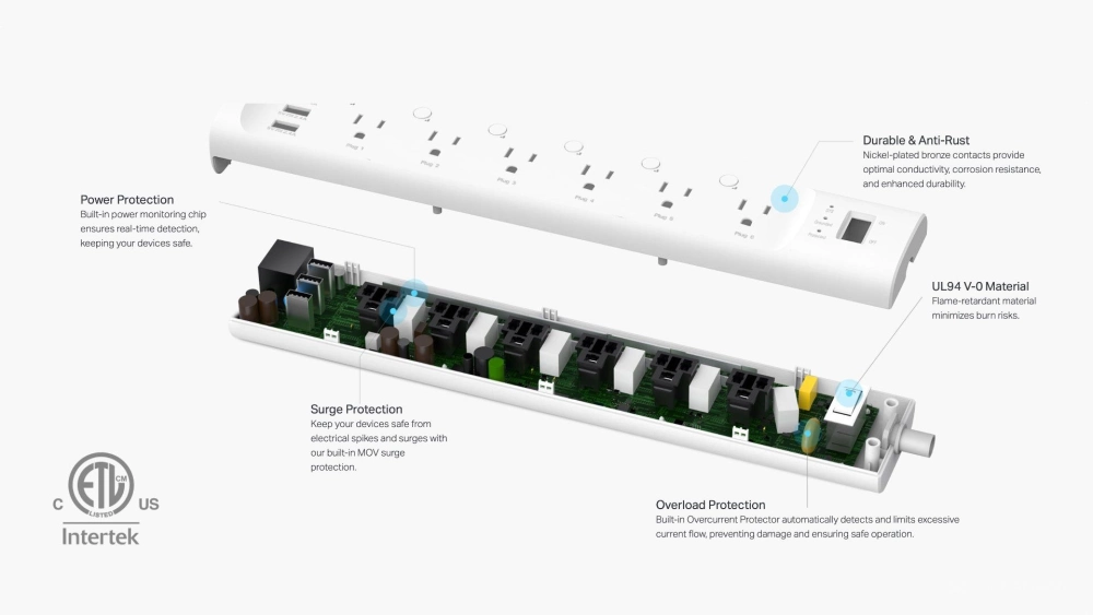 Tapo p316m smart power strip internals