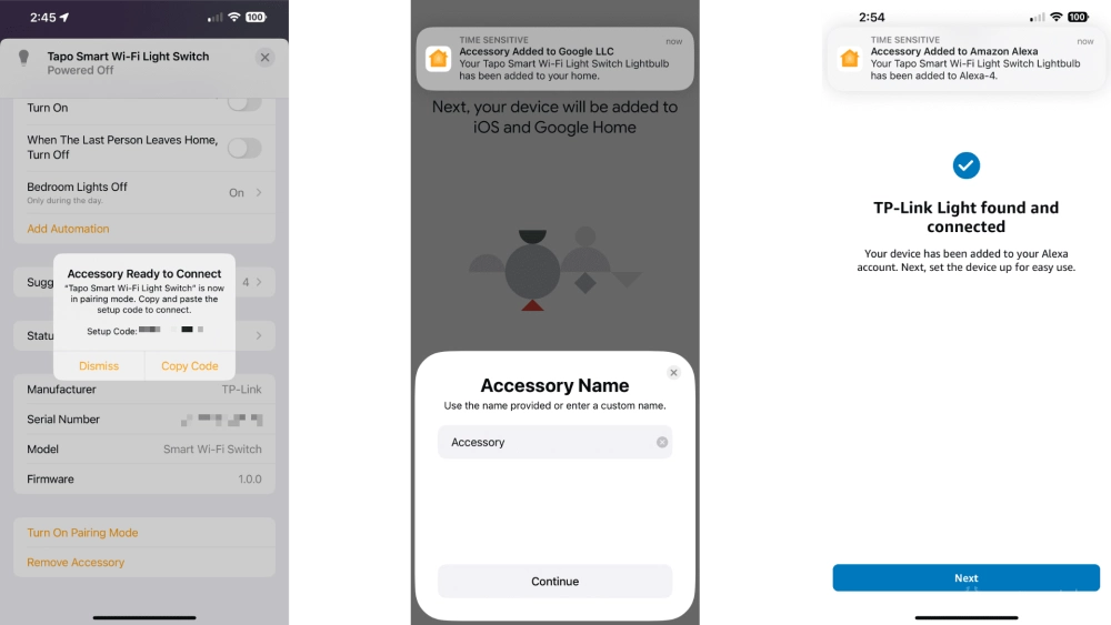 Tapo s505 smart wifi light switch review matter multi admin
