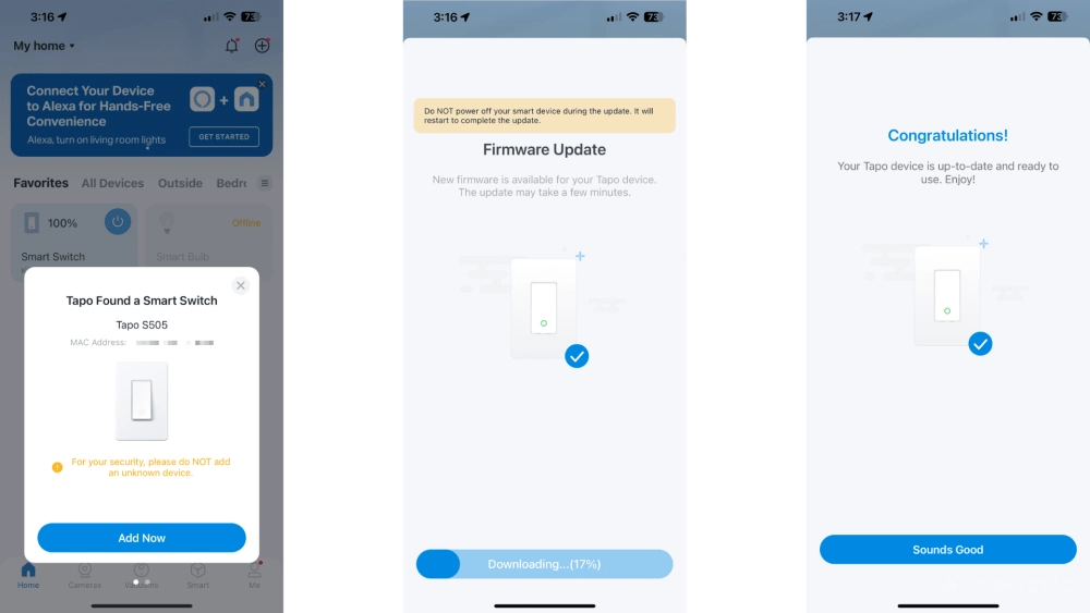 Tapo s505 smart wifi light switch review tapo app pairing