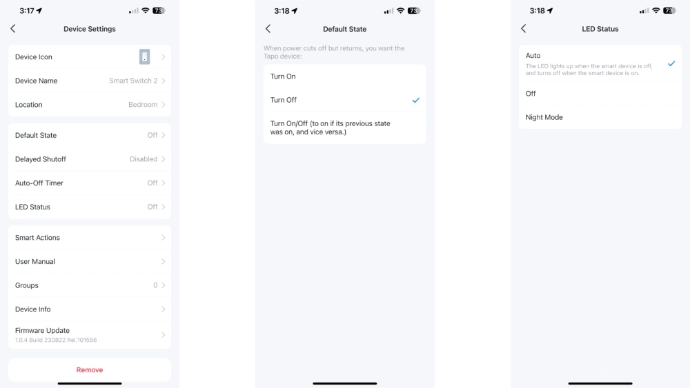 Tapo s505 smart wifi light switch review tapo app settings