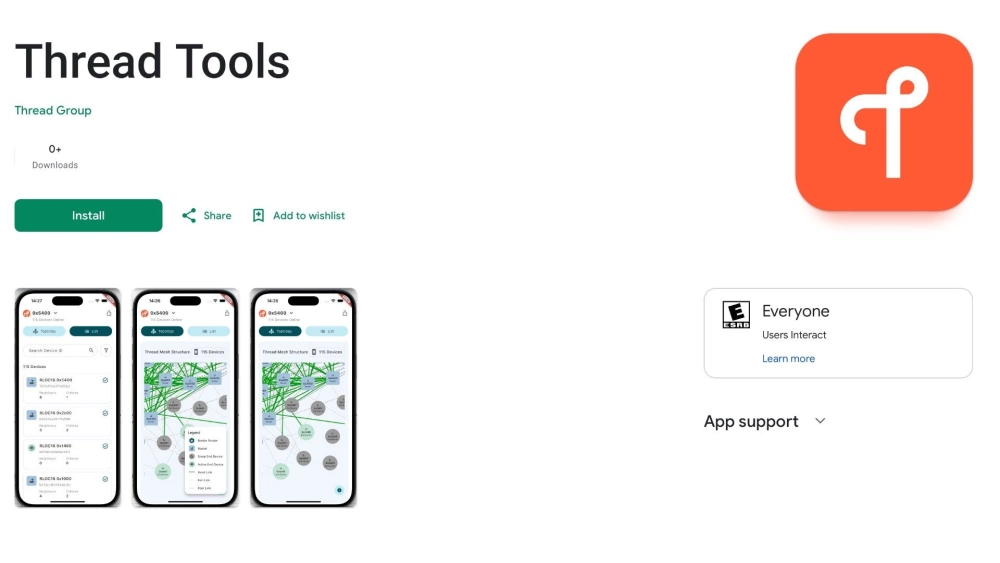 Thread tools app google play store