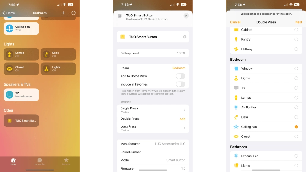Tuo smart button review apple home app
