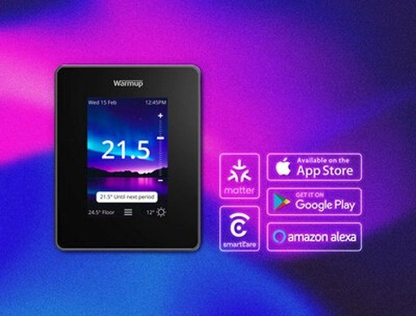 Ma warmup matter thermostat The 7iE Smart Matter WiFi Thermostat by Warmup