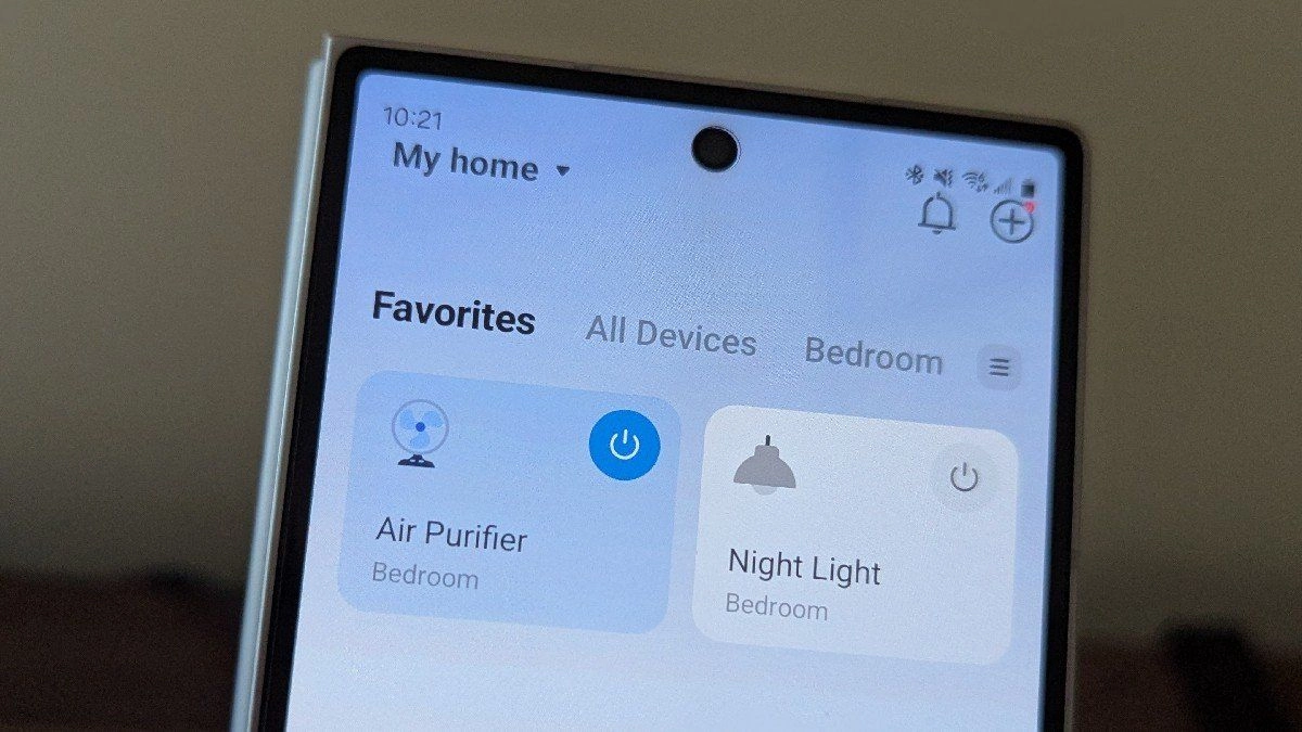Tapo app on a samsung galaxy z fold 6