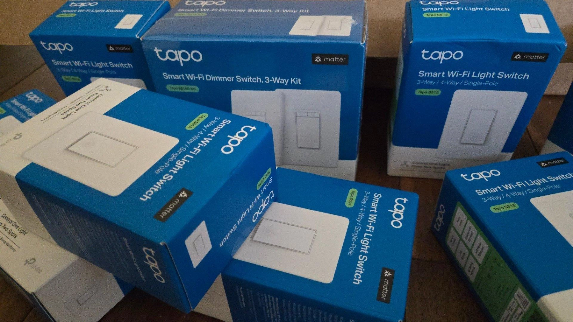 Tp link tapo smart lights in a pile