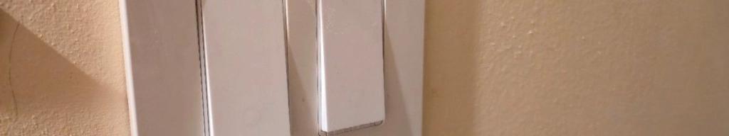 A pair of tapo s505 with an eaton wall plate