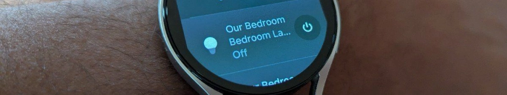 Devices listed in samsung smartthings on a galaxy watch 6