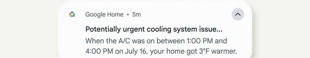 Nest thermostat google home system monitoring notification lifestyle