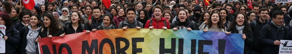No more hue protest