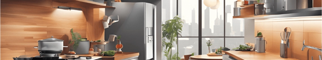 Smart kitchen illustration