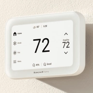 Honeywell home x86 smart thermostat wall lifestyle
