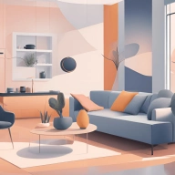 Illustration of a modern smart home