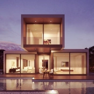 Modern house and pool