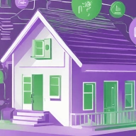 Matter smart home in violet