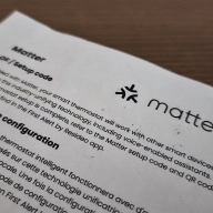 Printed instructions to download an app to generate a matter setup code