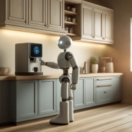 Robot coffee machine