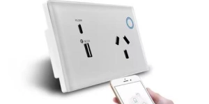 Matter Over Thread Certified One Gang Wall Power Outlet MS01P