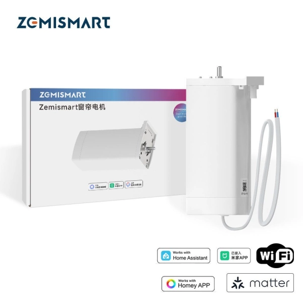 Zemismart Matter WiFi Slide Curtain Motor MJ82