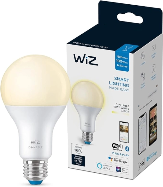 WiZ A21 Soft White 100W Smart Bulb