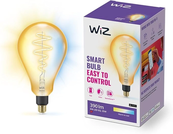WiZ PS160 Filament Bulb Amber E27 25W