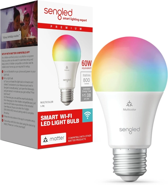 Sengled LED Matter Smart Light Bulb (A19)