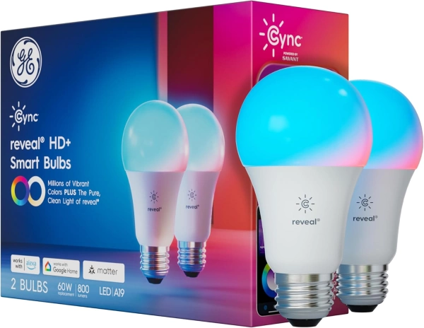 GE Cync Reveal HD+ A19 Smart Bulb