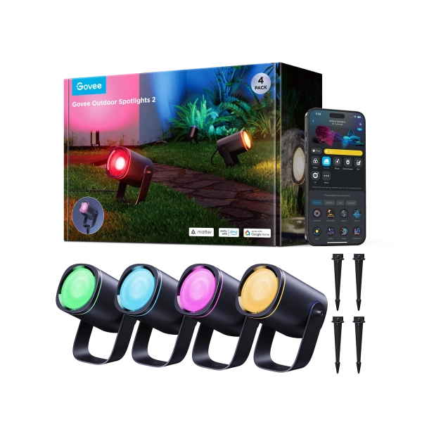Govee Outdoor Spotlights 2 (4 Pack)