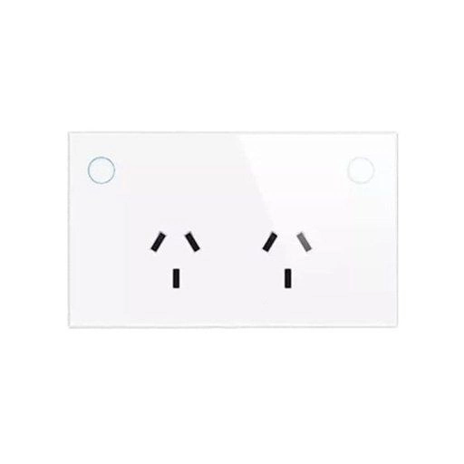 Matter Over Thread Certified Two Gang Wall Power Outlet MS0QP