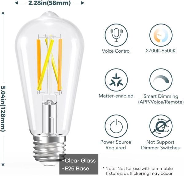 Linkind Smart Filament Bulb ST19