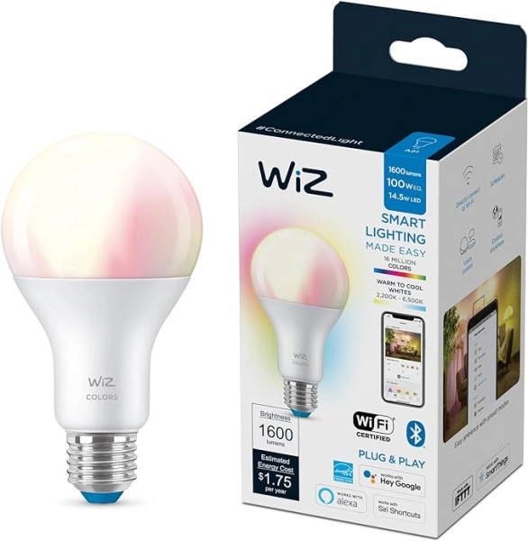 WiZ A21 100W Color LED Smart Bulb
