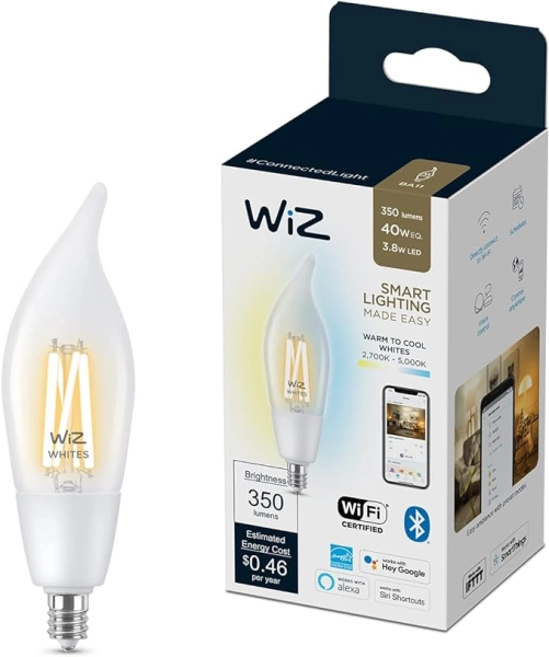 WiZ BA11 Candle 40W Tunable White Smart Bulb
