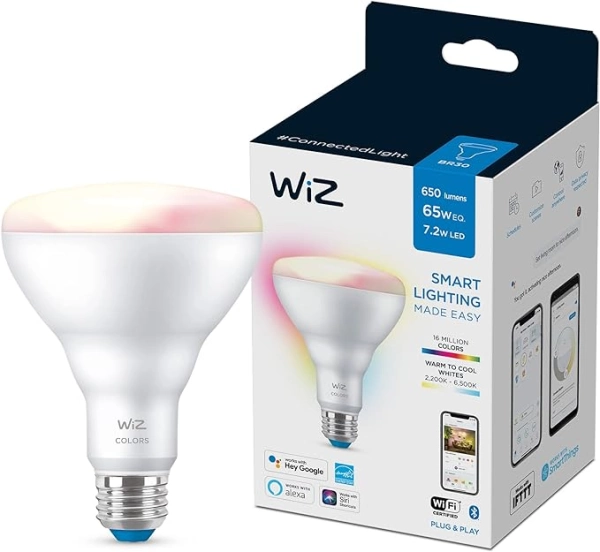 WiZ BR30 65W Color LED Smart Bulb