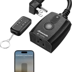 DEWENWILS Wi-Fi Matter Smart Outdoor Dimmer Plug (Single slot)