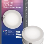 Cync Reveal HD+ Smart Undercabinet Puck Light Fixtures