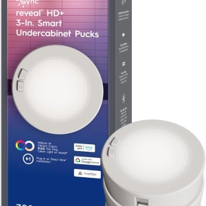 Cync Reveal HD+ Smart Undercabinet Puck Light Fixtures Information