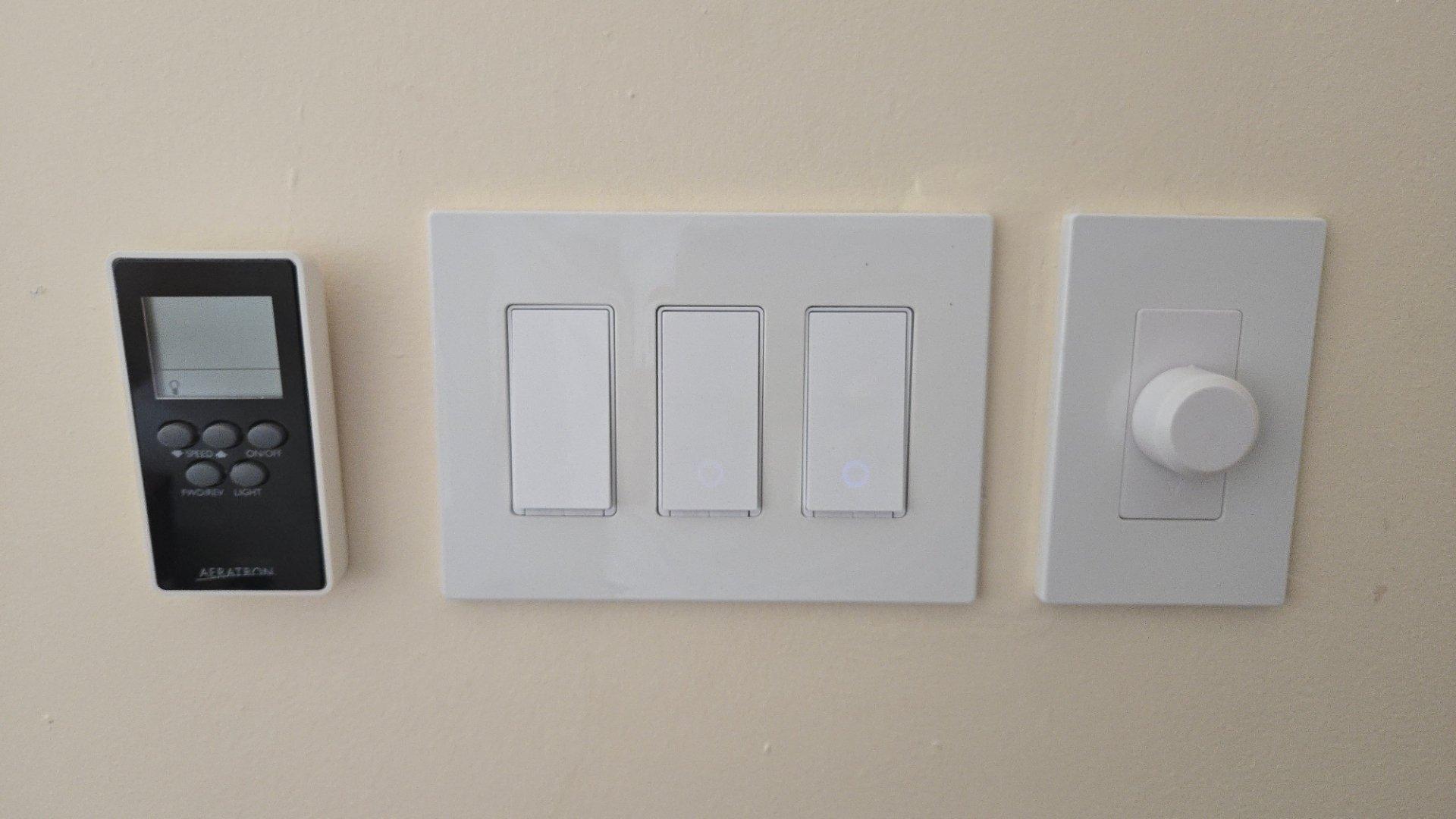 A 3 gang tapo smart switch setup