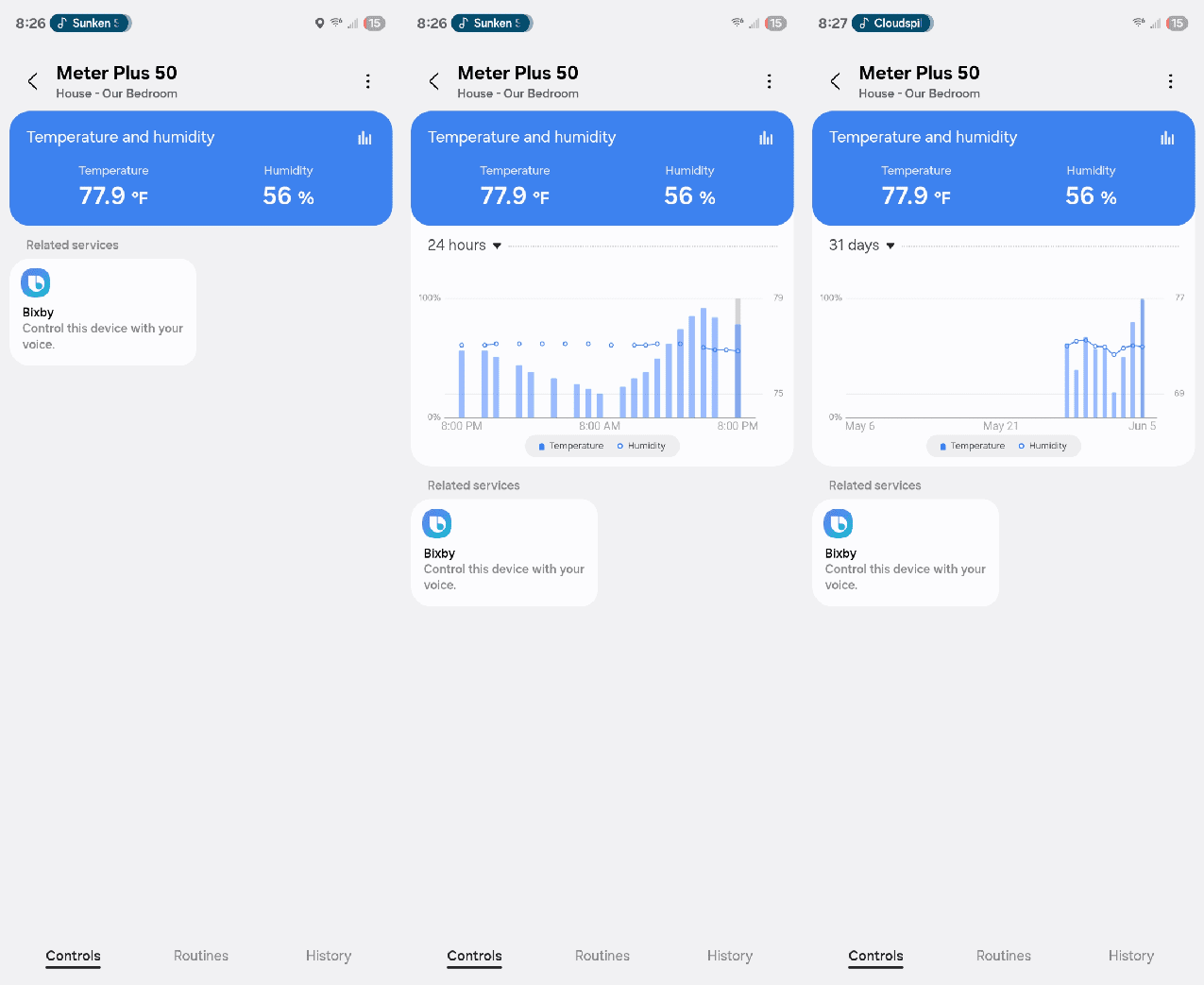 A switchbot meter plus in samsung smartthings