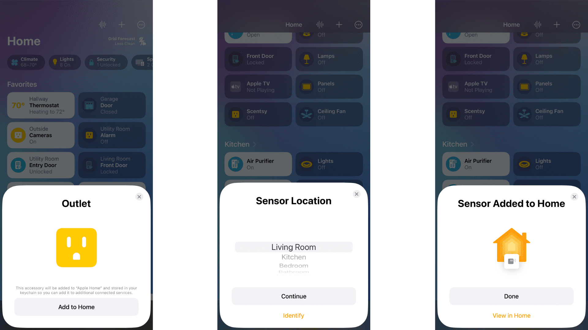 Add device to apple home steps 2