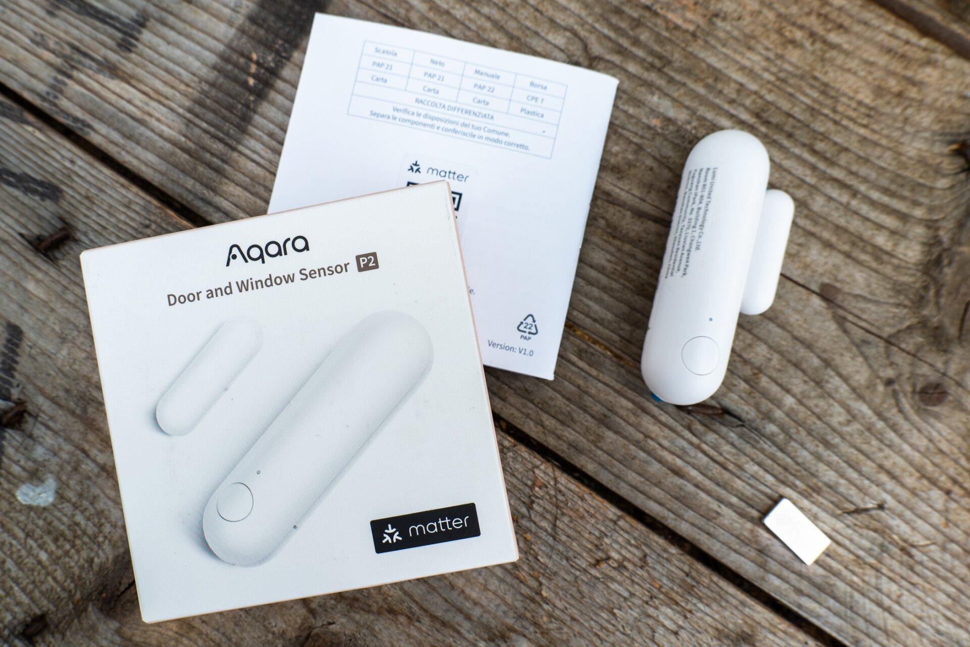 Aqara p2 door and window sensor review box shot