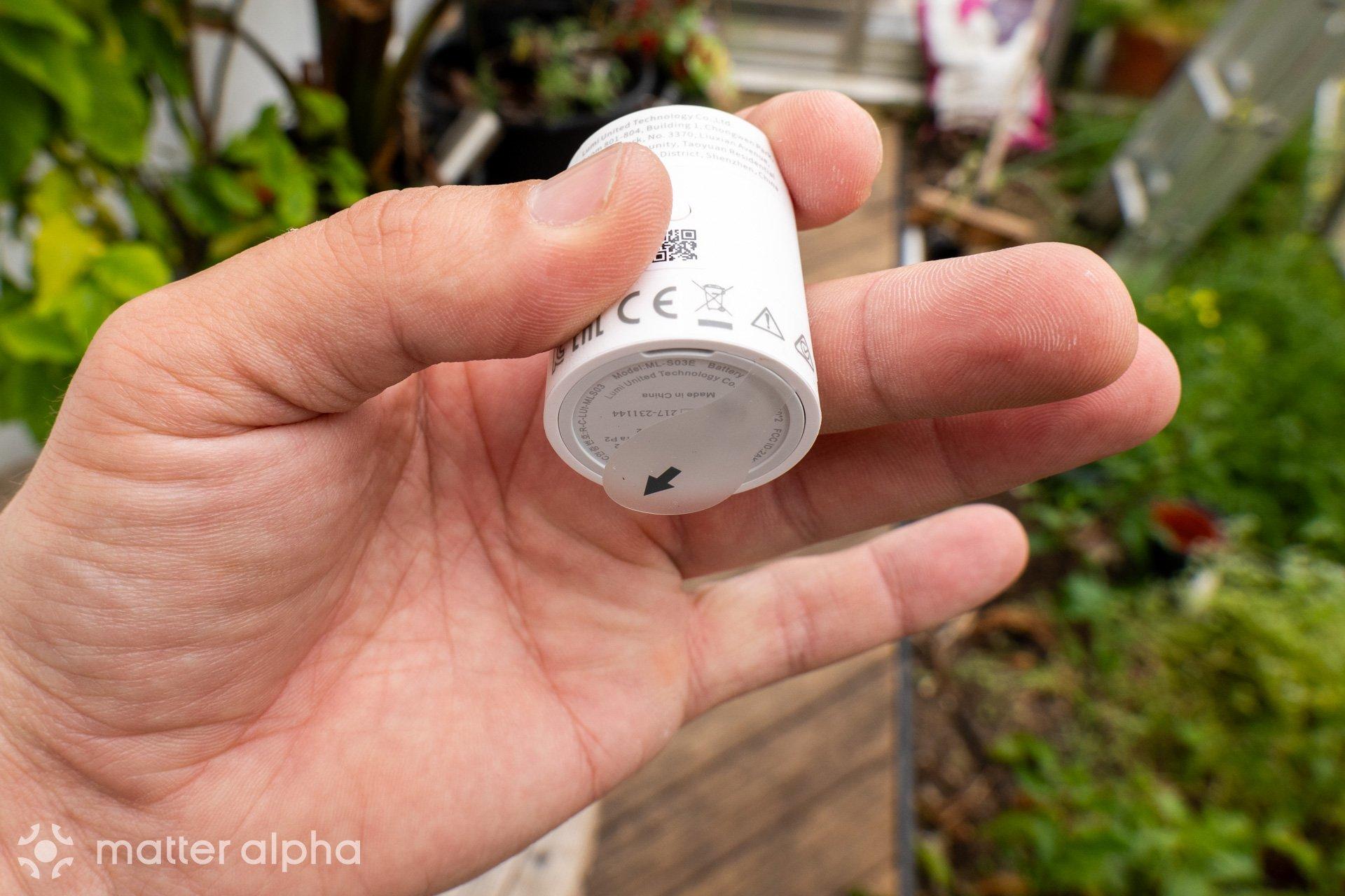 Aqara p2 motion sensor battery cover