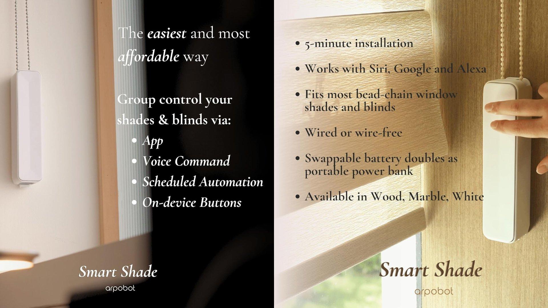 Arpobot smart shade features lifestyle